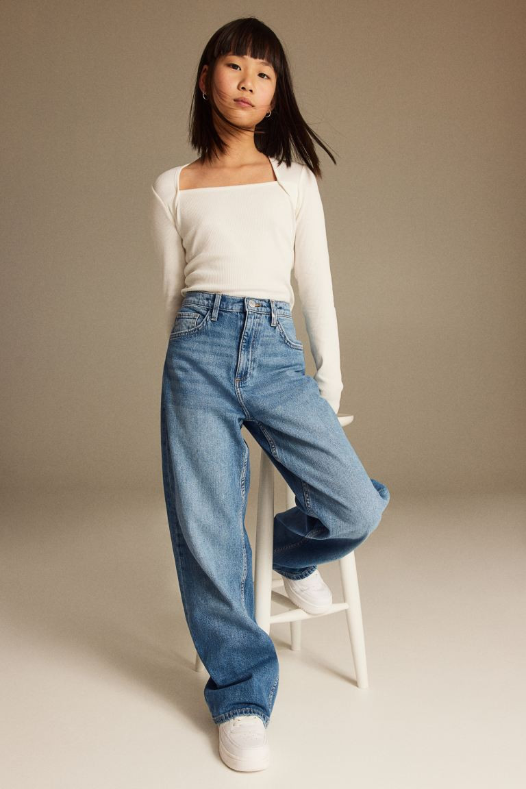 Wide Leg Jeans | H&M (UK, MY, IN, SG, PH, TW, HK)