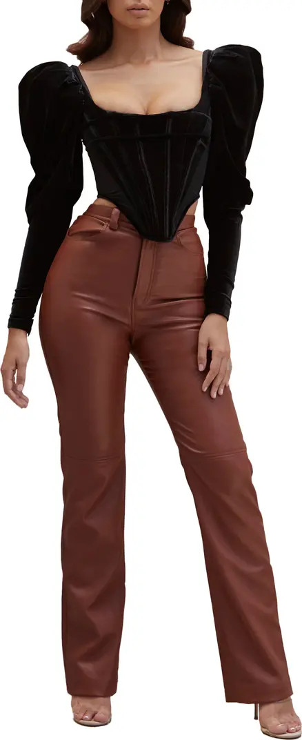 Inaya High Waist Faux Leather Pants | Nordstrom