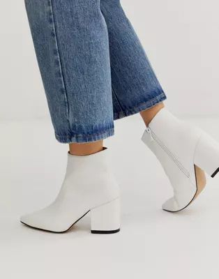 RAID Kola white ankle boots | ASOS (Global)