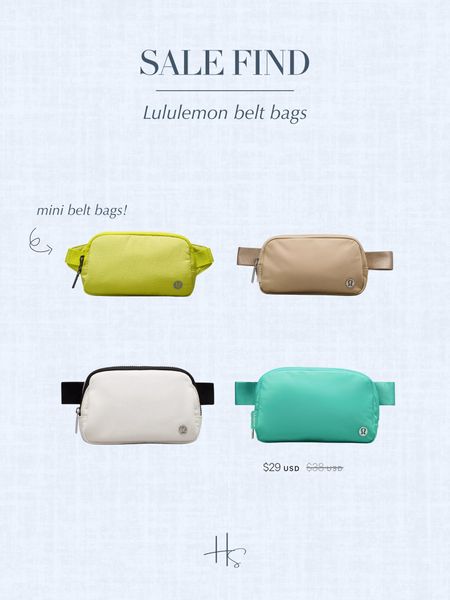 Under $30 lululemon belt bags! The perfect colors for summer! 

#LTKFitness #LTKStyleTip #LTKSaleAlert