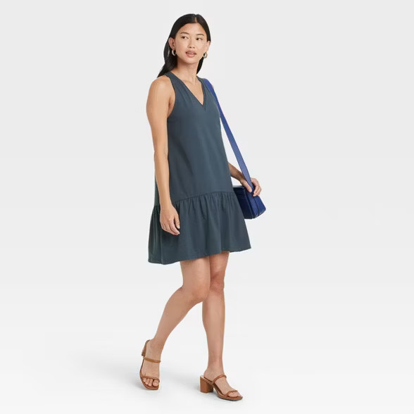 Women's Sleeveless Hem Knit Dress - A New Day™ | Target