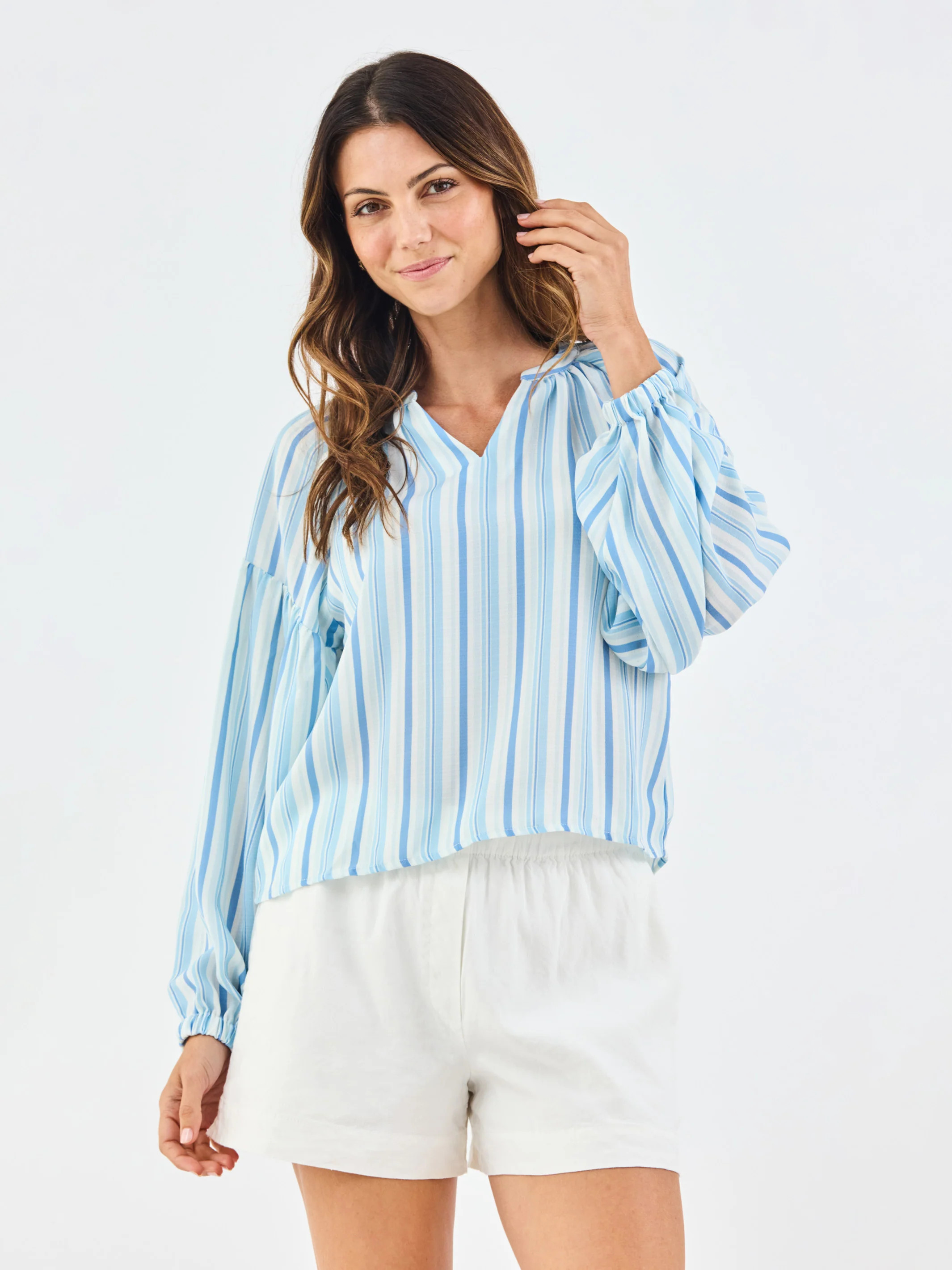 Scarlette Top | Harbor Lines Blue | Mary Square
