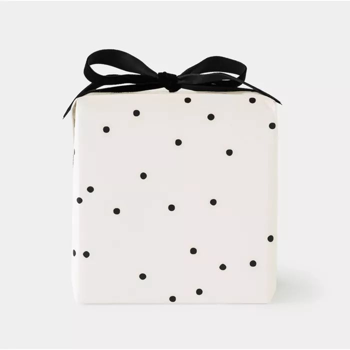 Cream and Black Scattered Dot Gift Wrap - Sugar Paper&#8482; | Target