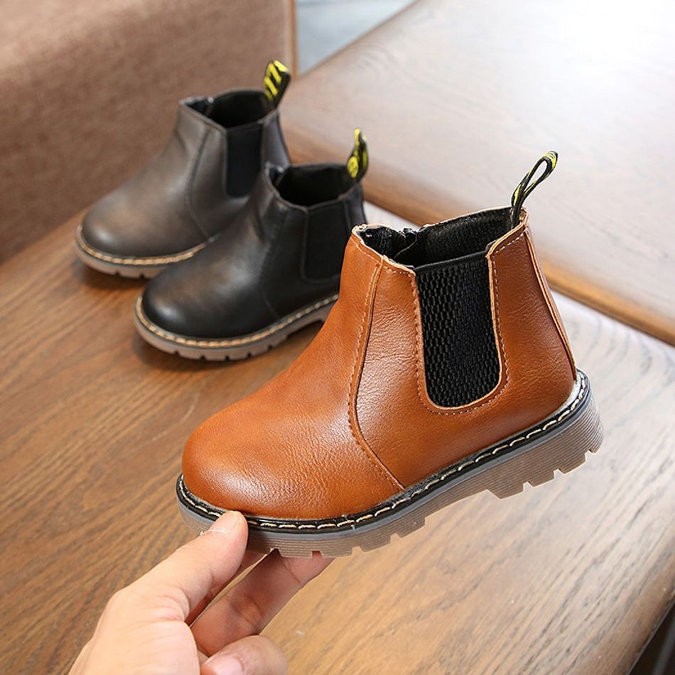 Toddler / Kid Classic Solid Casual Vintage Boots | PatPat