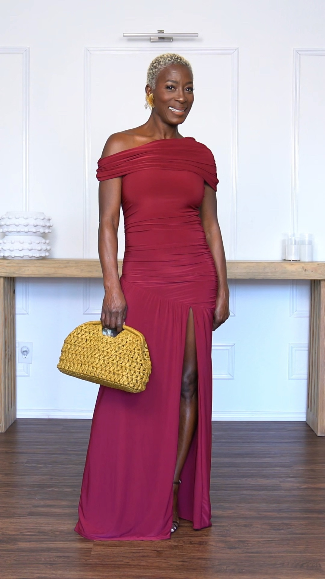 Elegant in this hot red dress. Tap in to shop, items are linked below !

#LTKootd