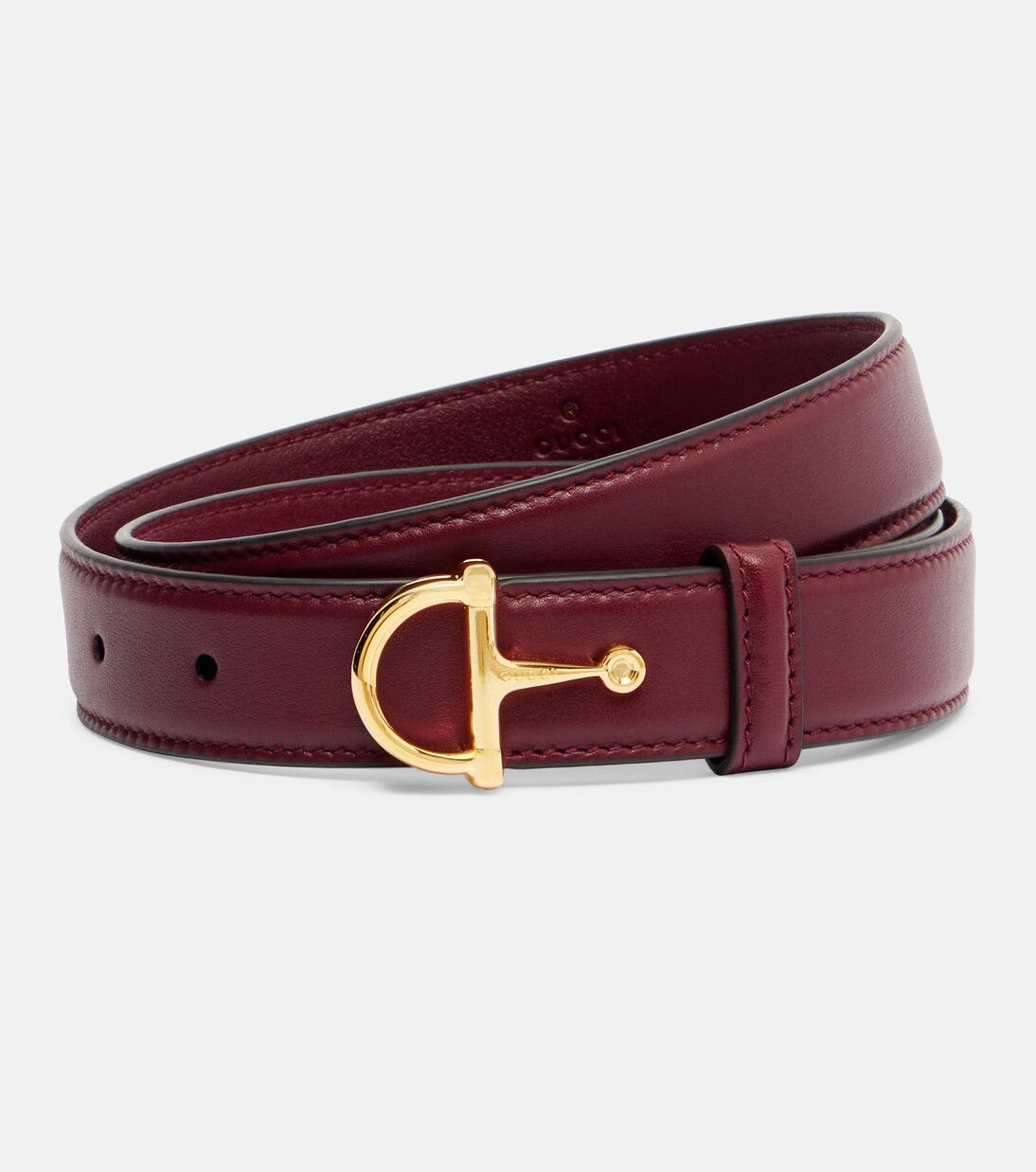 Horsebit leather belt | Mytheresa (US/CA)
