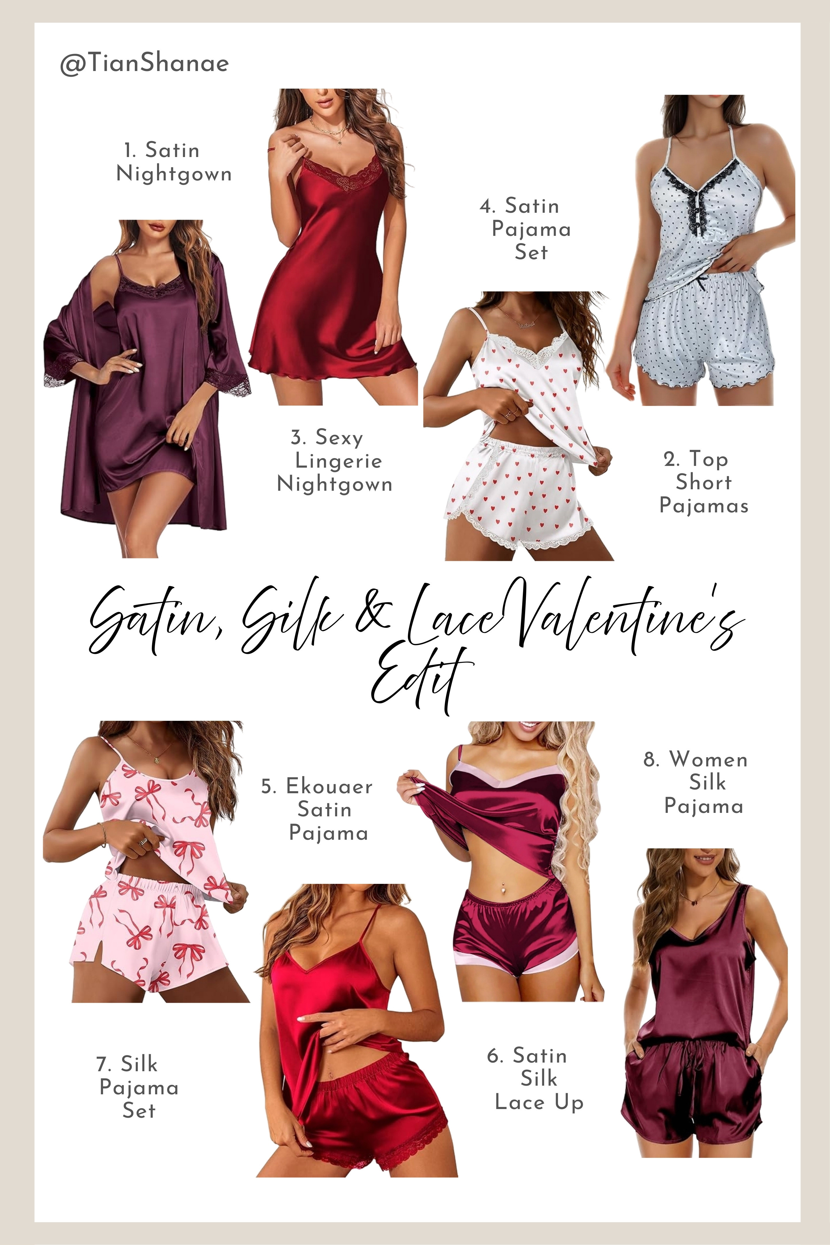 Elevate your romance with this curated Valentine's Day edit featuring luxurious satin, silk, and delicate lace. From elegant slip dresses to sophisticated loungewear, these pieces are designed to make you feel stunning. Tap to shop this premium Valentine's collection! #ValentinesDayStyle #SatinAndSilk #DateNightOutfit 

 #LTKValentine #LTKdayinmylife #LTKSaleAlert