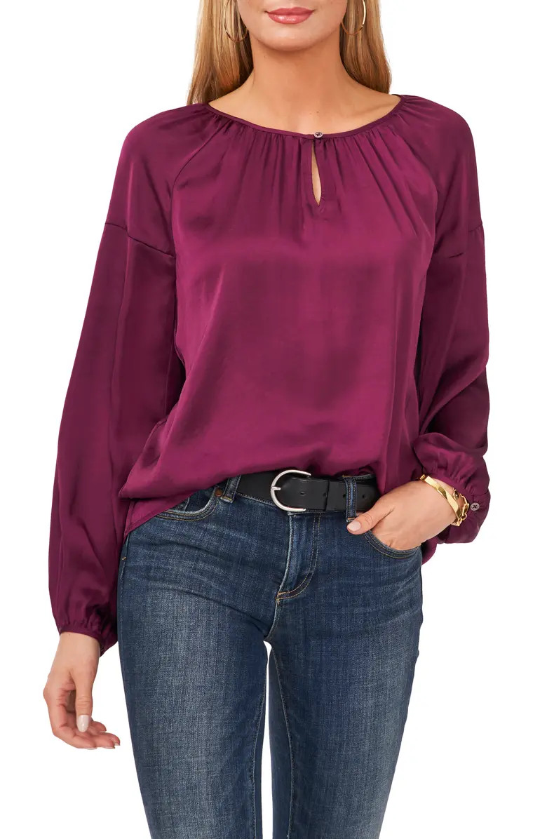 Hammered Satin Blouse | Nordstrom