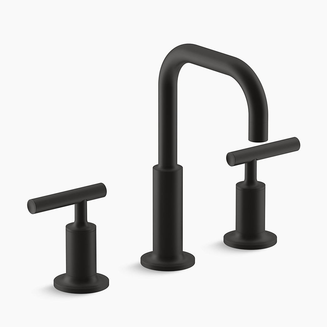 Widespread bathroom sink faucet with lever handles, 1.2 gpm | Kohler