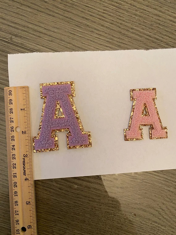Chenille letter patch iron on- varsity letter patch- iron on letters- chenille patch | Etsy (US)