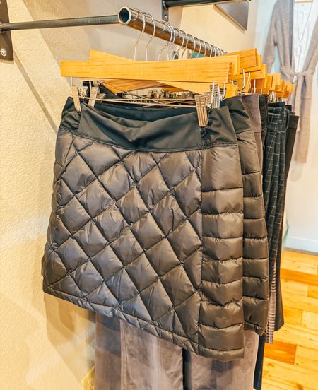 I found this quilted “Puffer” skirt while shopping in Colorado! I would have 100% bought it if we lived in a cold climate. 

Pair this with a pair of leggings and boots, and you will have a super cute outfit! 

Puffer skirt
Ski outfits 
Winter outfit ideas 
Black skirtt

#LTKover40 #LTKSeasonal #LTKstyletip