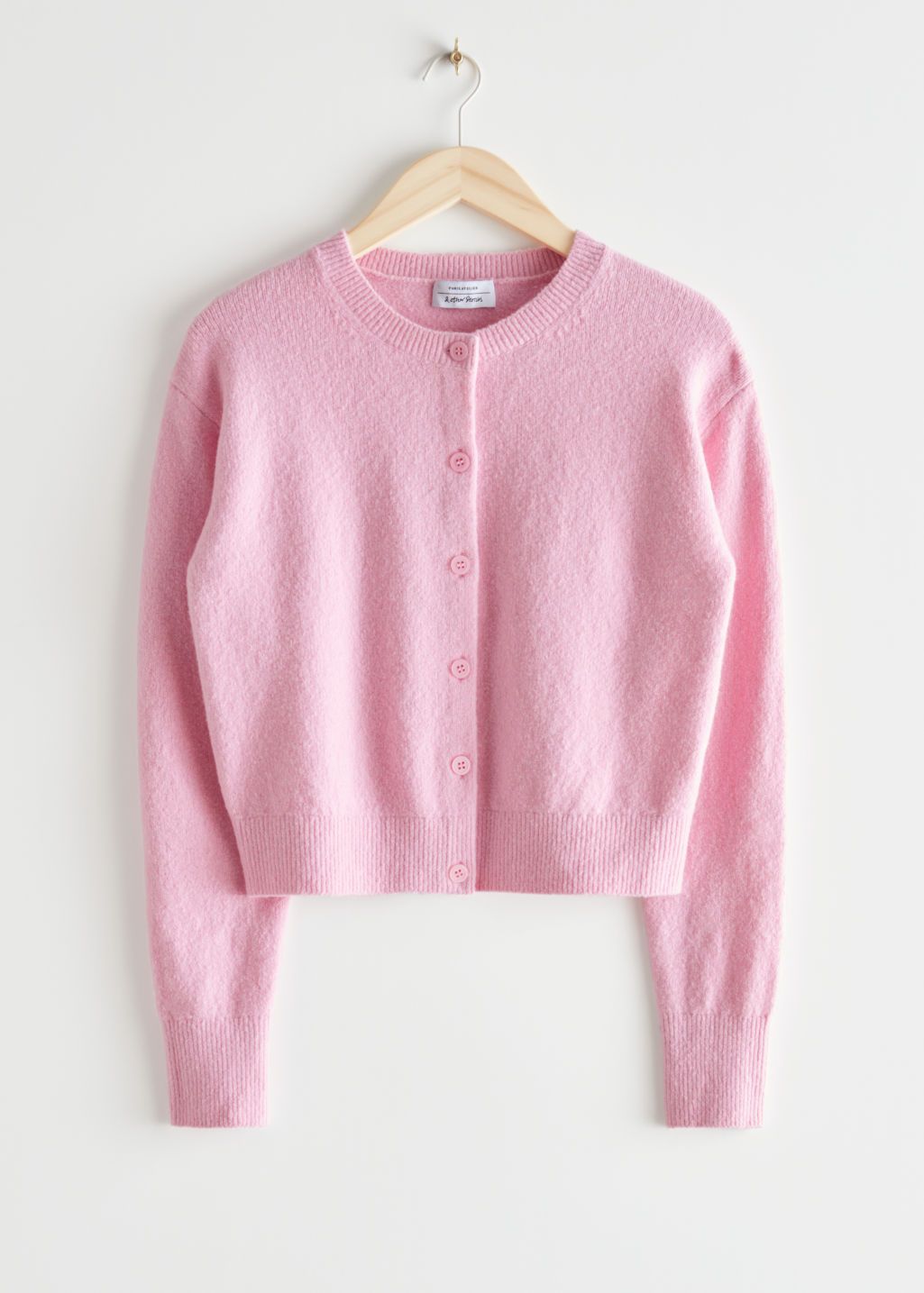 Button Up Knit Cardigan - Pink - Cardigans - & Other Stories US | & Other Stories US