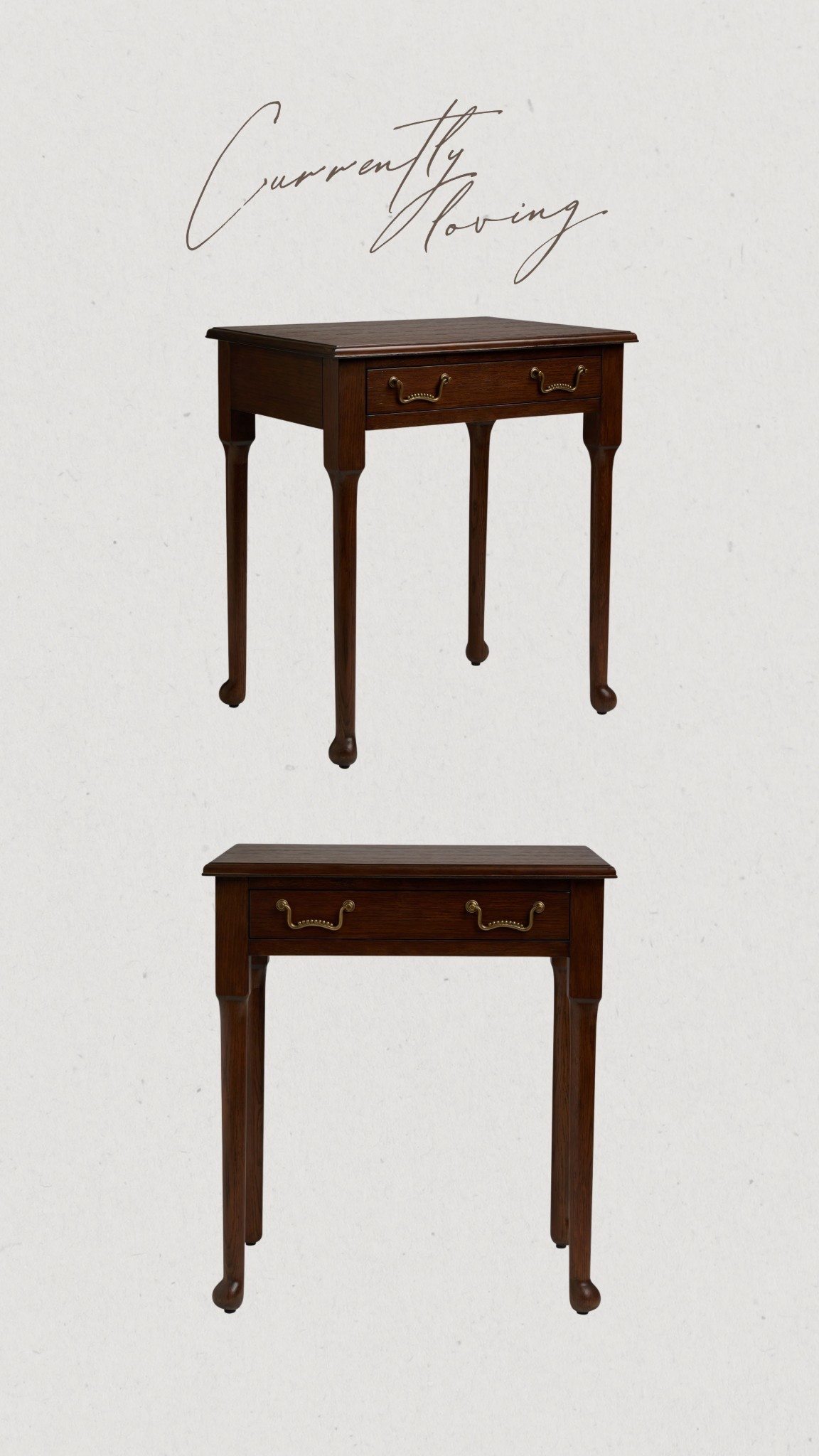 A new nightstand with an antique look. #luluandgeorgia #homedecor #bedroom #nightstand