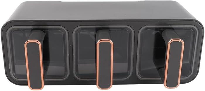 Spice Organizer Box Set - Wall Mount Seasoning Container - 3 Grid Spice Box for Sugar Salt Pepper... | Amazon (US)