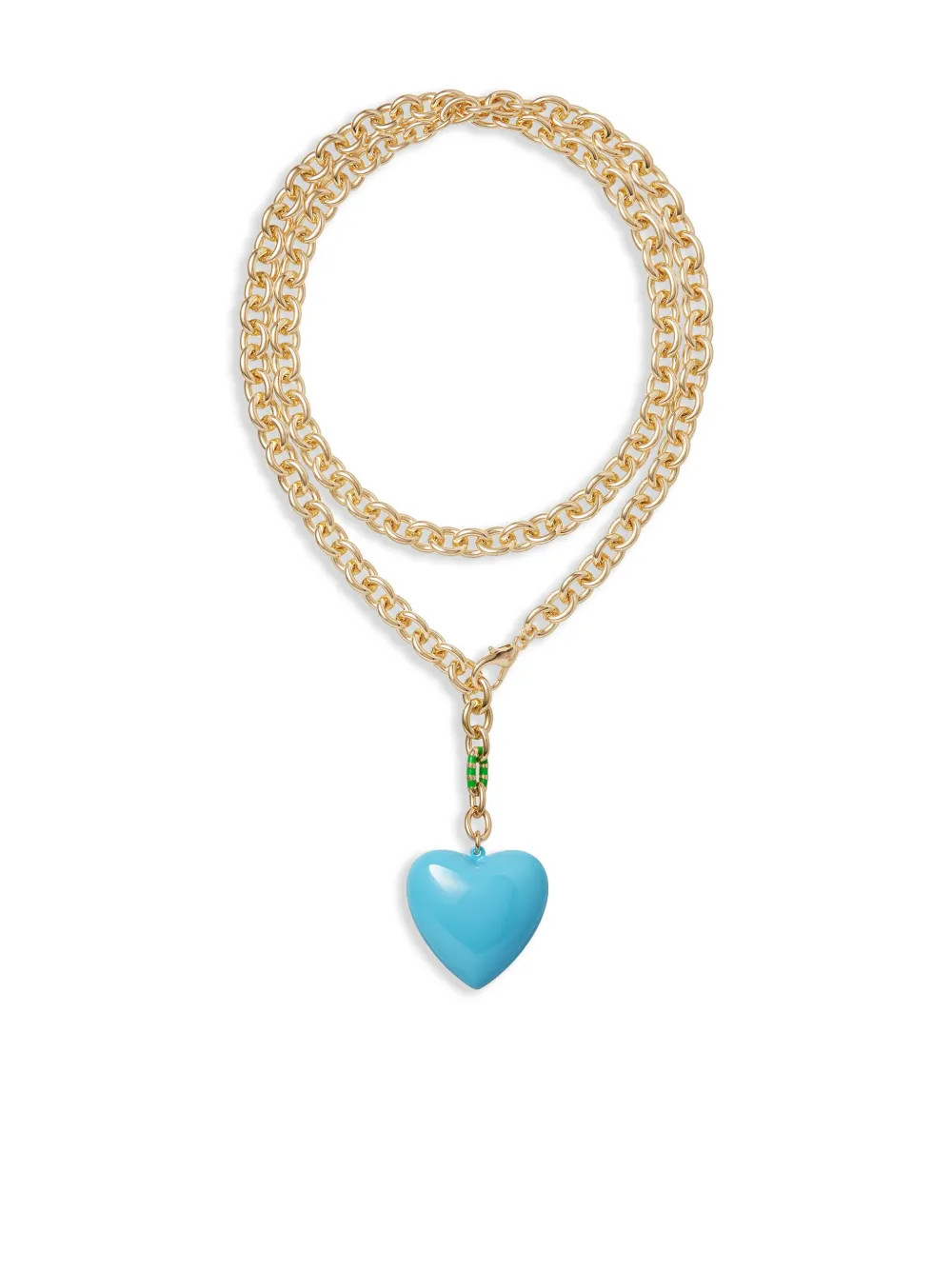 Roxanne Assoulin The Puffy Heart Neckalce  | Gold | FARFETCH | Farfetch Global