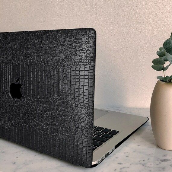 Black Crocodile Leather Hard Case for Macbook Air 13 Macbook | Etsy | Etsy (US)