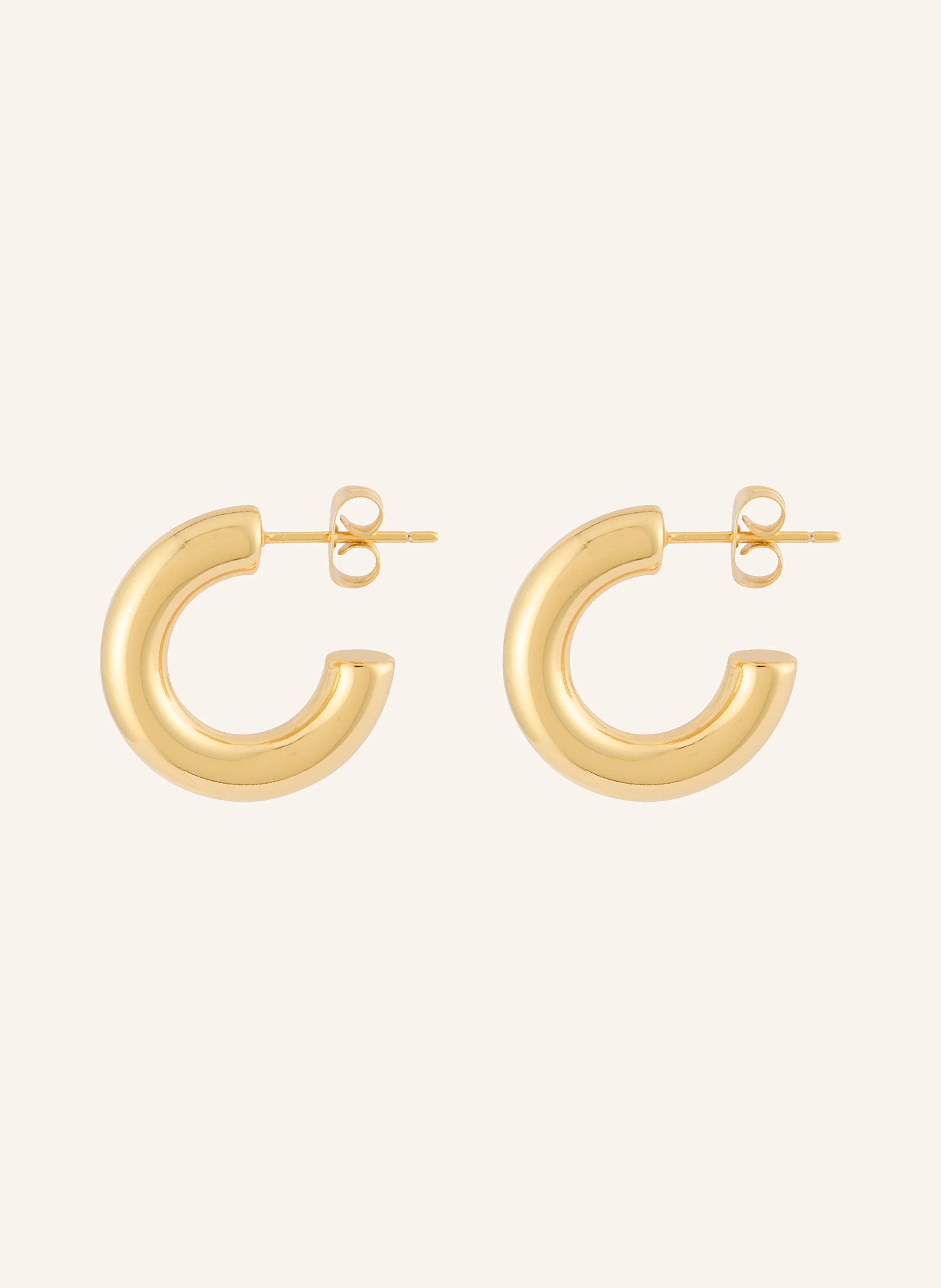 LULU Copenhagen Creolen NON HOOPS CHUNKY SMALL aus 925er Sterlingsilber in gold | Breuninger (DACH)