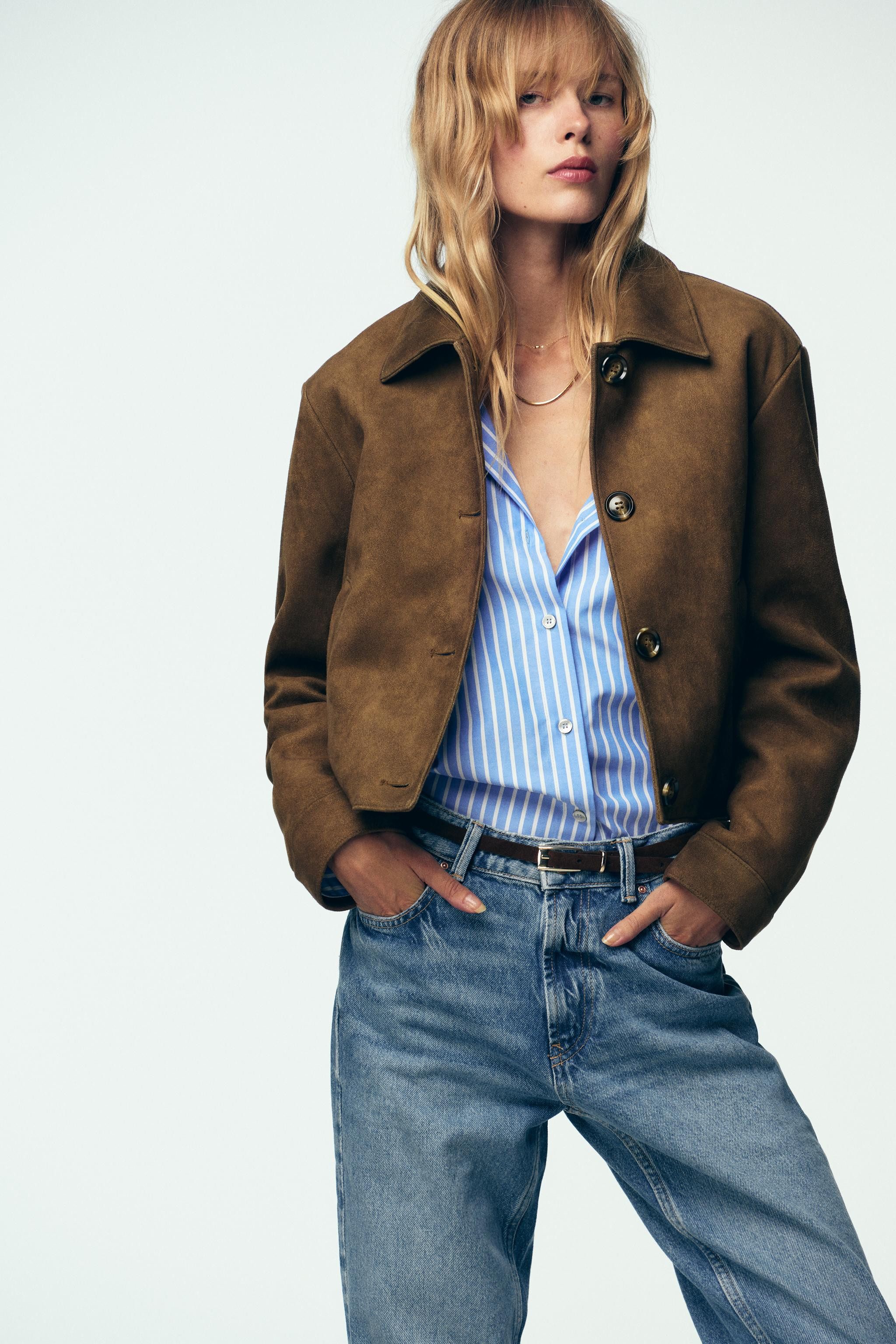 FAUX SUEDE JACKET | Zara US