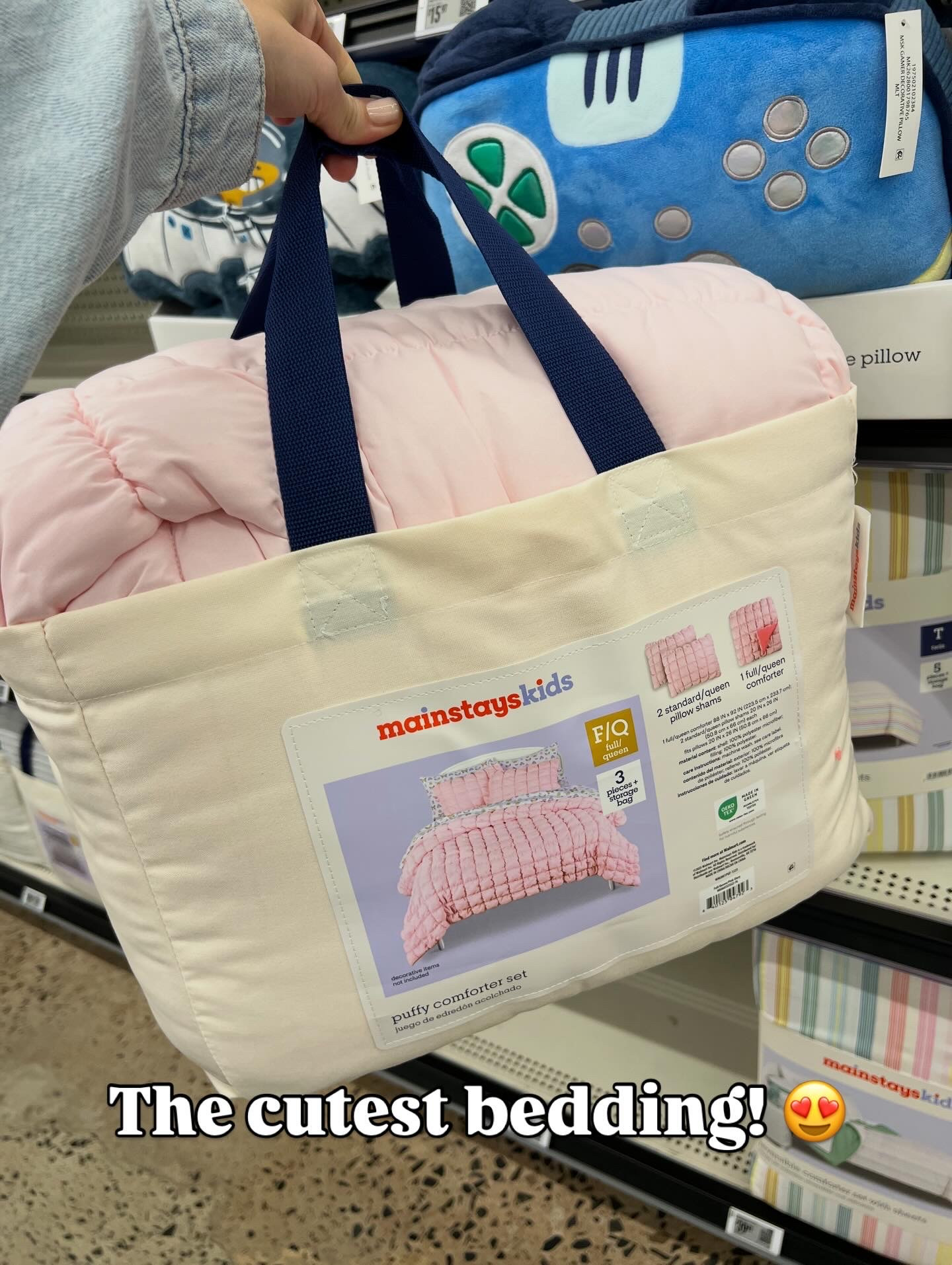 Mainstays Kids Microfiber Pink Solid Puffy Comforter Set, Full/Queen, 3 Pieces, $39.88. Choose from pink, blue, green or white. Also comes in Twin for $35. This was heavy! Pottery Barn Kids look for less. 🤍 #walmarthome #walmartkids bedding kids room bedroom

#LTKKids