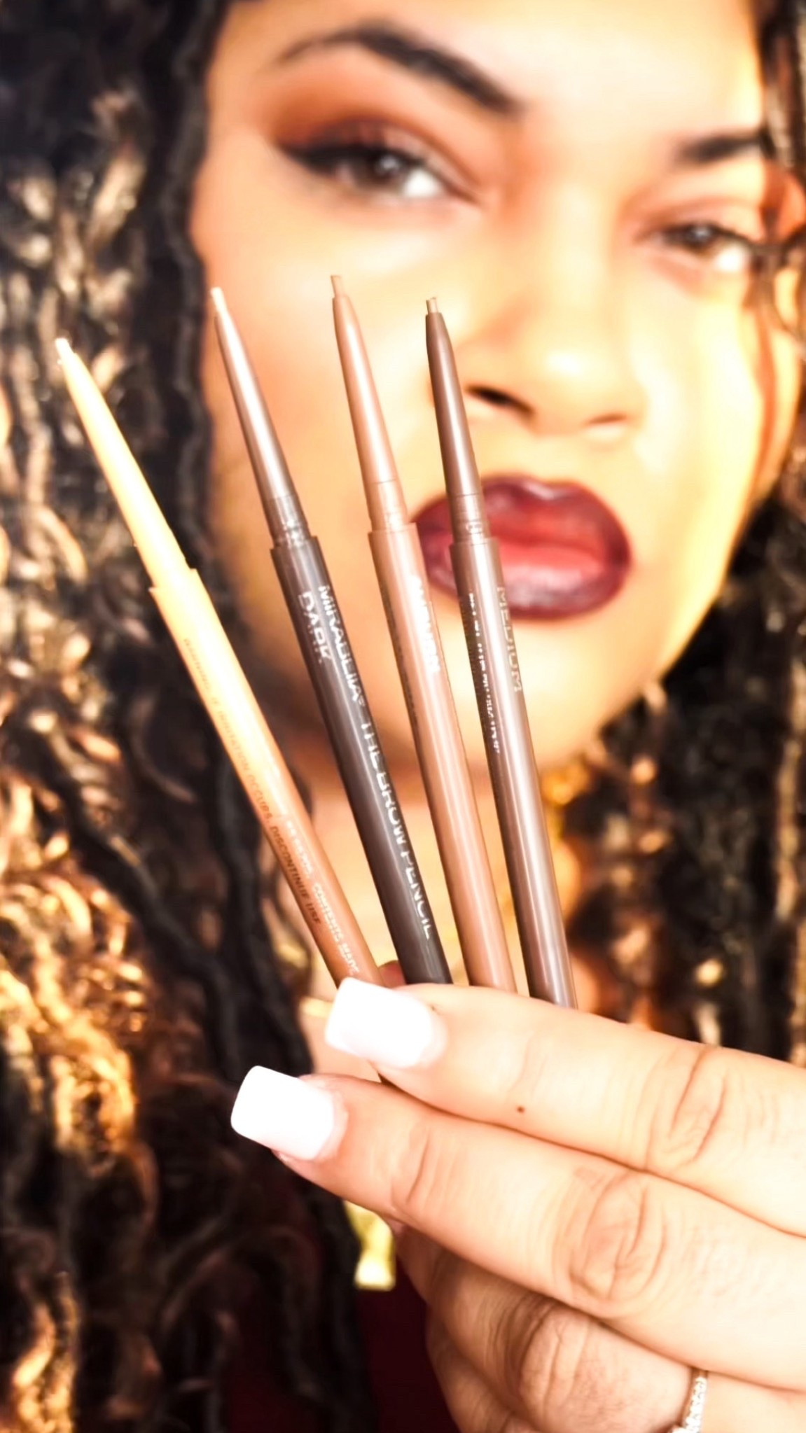 @Mirabella brow pencils are perfect and come in 3 shades, Dark, Medium, Auburn &  lightt