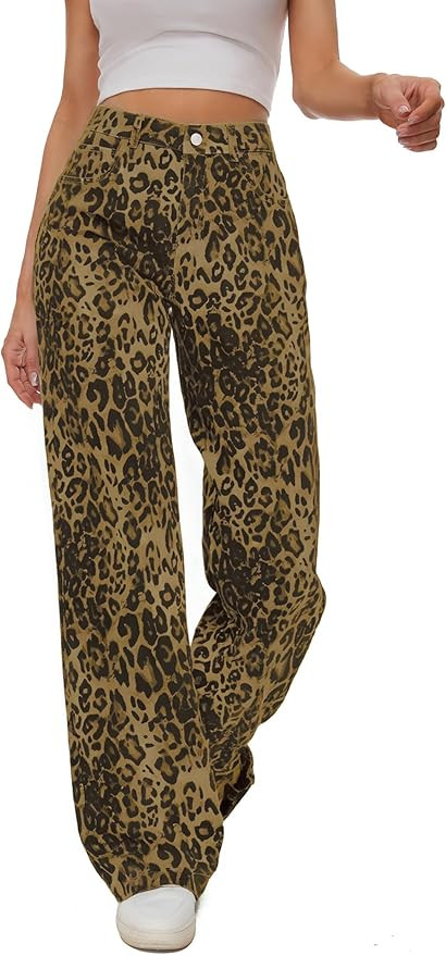 Wide Leg Jeans Trousers Denim Pants Boyfriends | Amazon (US)