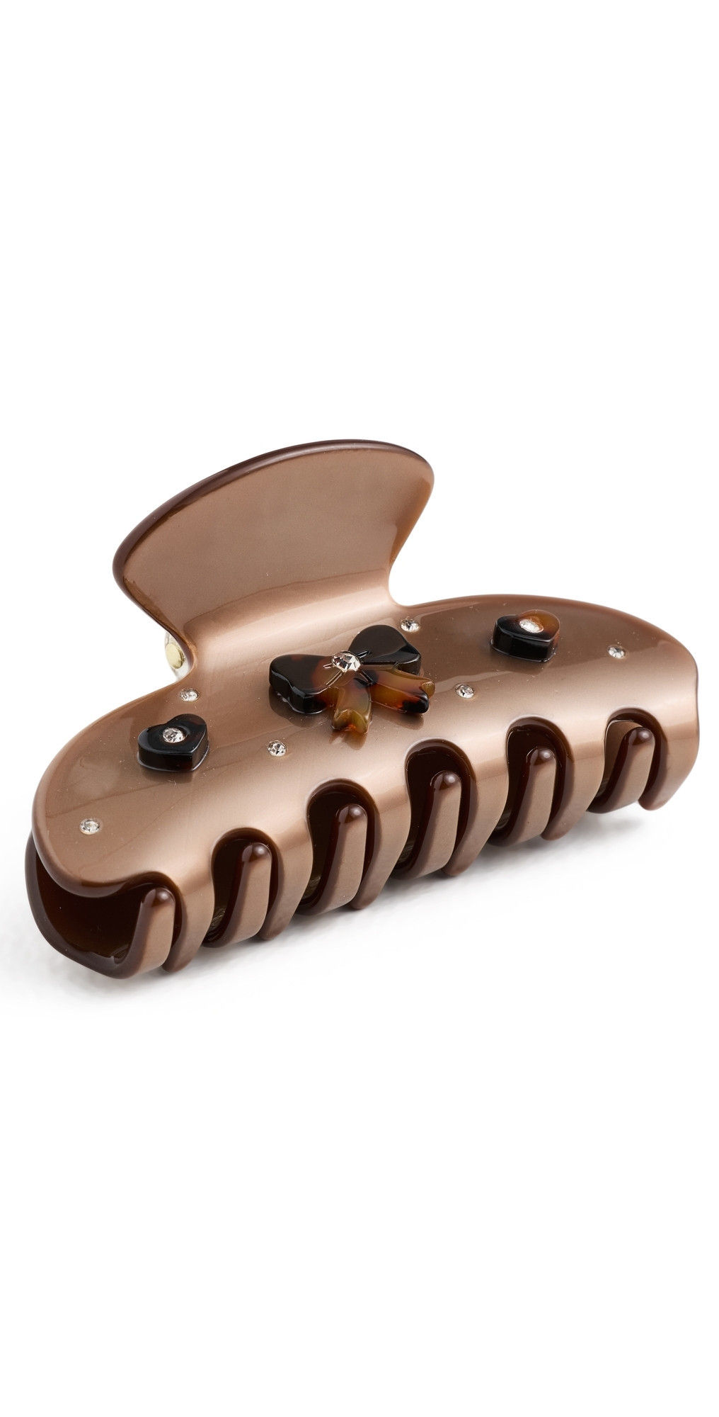 Emi Jay Sweetheart Clip Cocoa Cashmere One Size | Shopbop