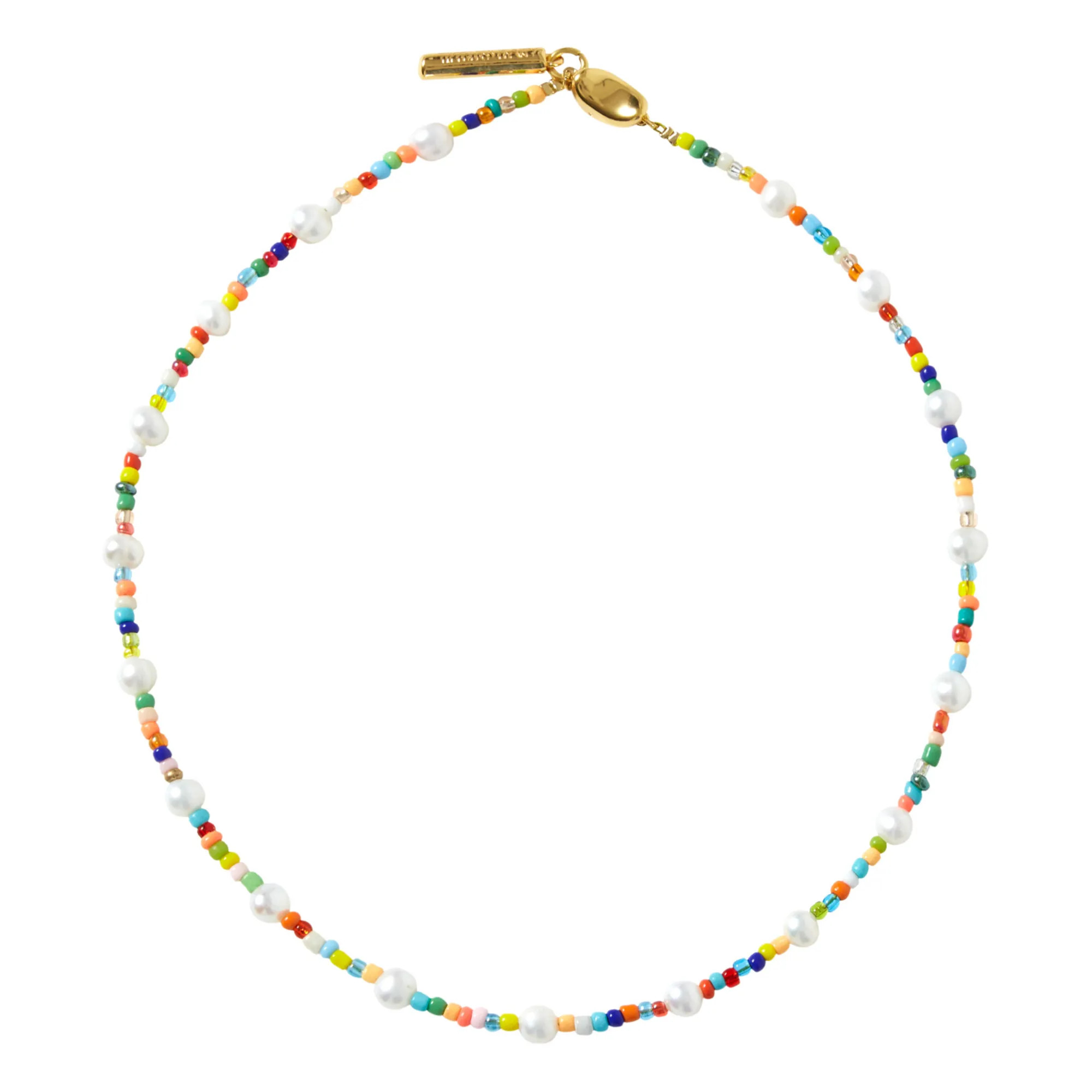 Natürliche Süßwasserperlen Halskette | Weiß | Smallable