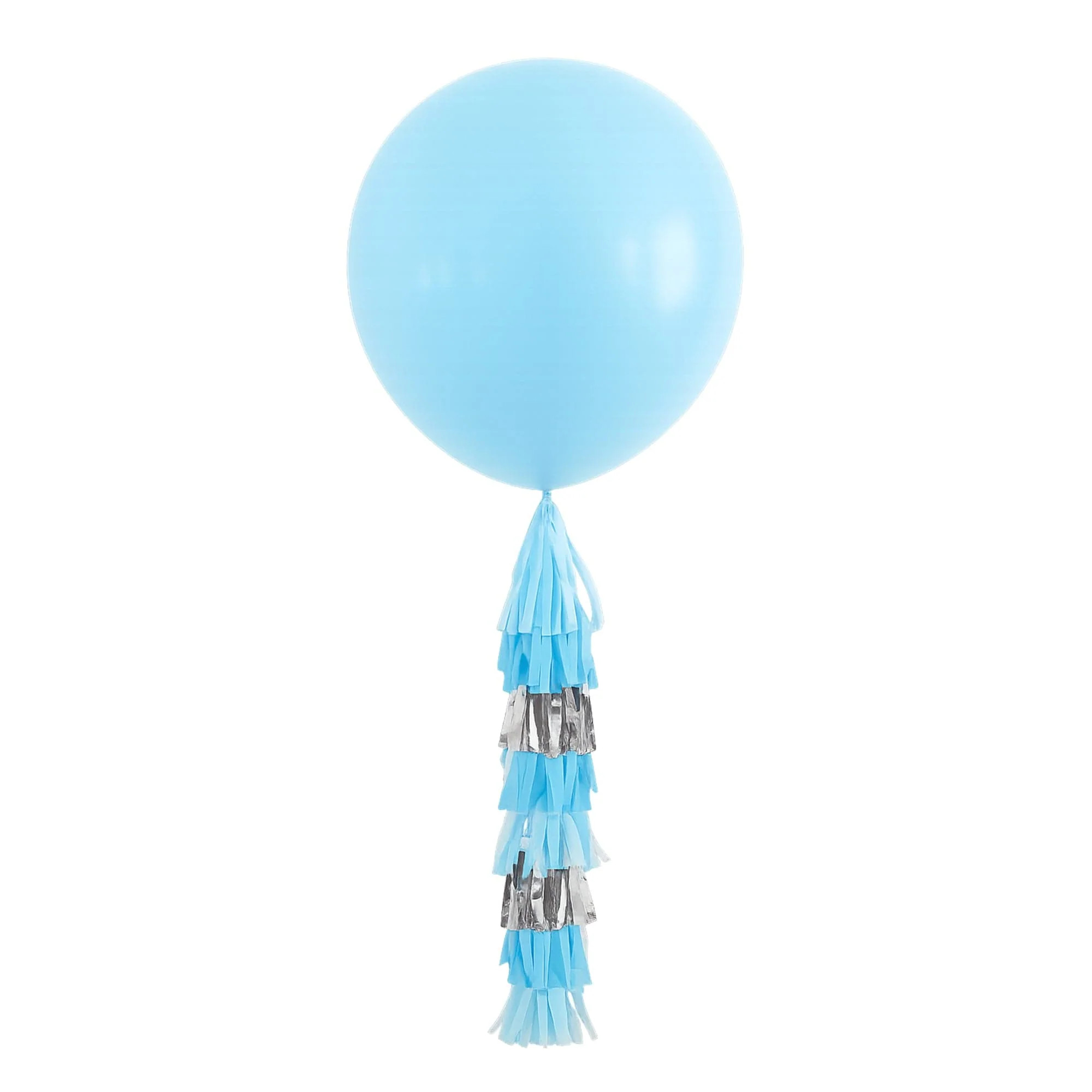 Jumbo Blue Balloon with Tassel | Packed Party