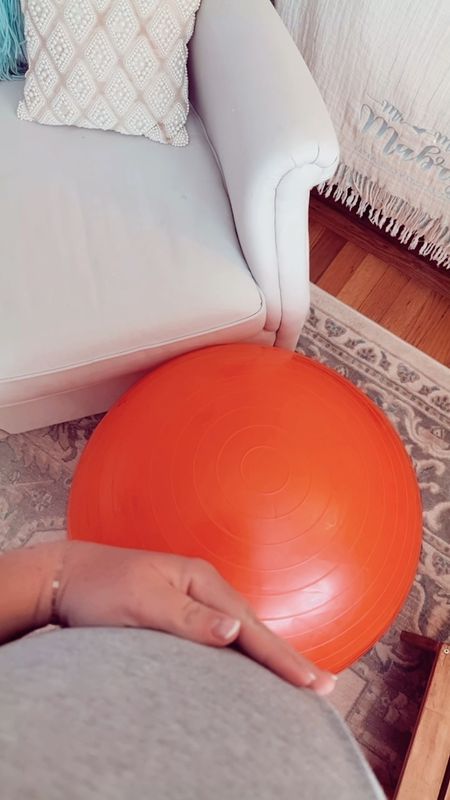 35.5 weeks pregnant🤰 and it’s time to say hello 👋 to my old friend!! 🔴🤭 it’s so good to bounce on one of these in the final weeks leading up to birth!! this brings back memories at the hospital 🏥 with Judson, because I asked for a bouncing ball (I had clearly left mine at home 😂) when my contractions got strong - and they let me keep it hehe!! ✨ linked this one for y’all below 👇🏽 

#LTKbaby #LTKbump