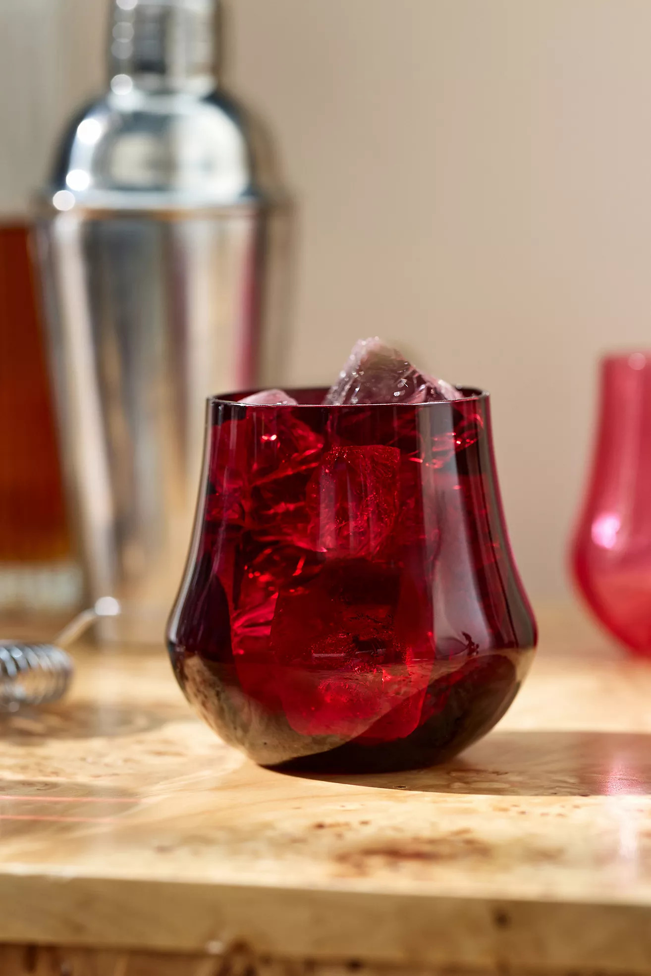 Cybelle Stemless Wine Glasses, Set of 4 | Anthropologie (US)