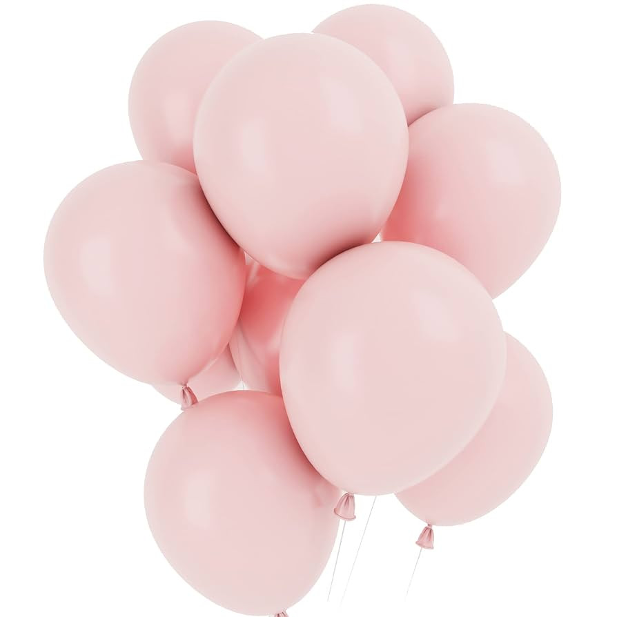 Pink Balloons 12 Inch 50 Pcs Baby Shower Party Balloons Happy Birthday Decoration Balloons Gender... | Amazon (US)