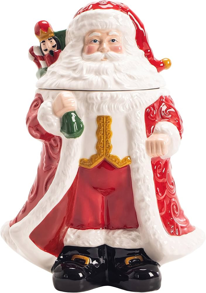 Bico Santa Claus Air Tight Cookie Jar, for keeping Cookies, Candies, Dishwasher Safe | Amazon (US)