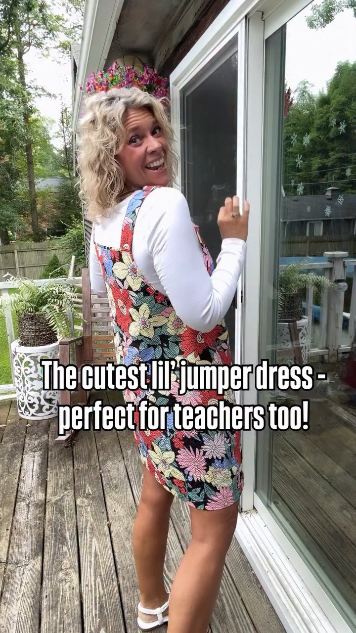 The cutest lil’ jumper dress 👗 from Bloomchic! Perfect outfit idea for teachers, moms on the go, running errands… I’m 5’7”/163lbs/38c and the size 10 fits perfectly. #teacheroutfit #size10 #over40fashion

#LTKOver40 #LTKMidsize #LTKootd
