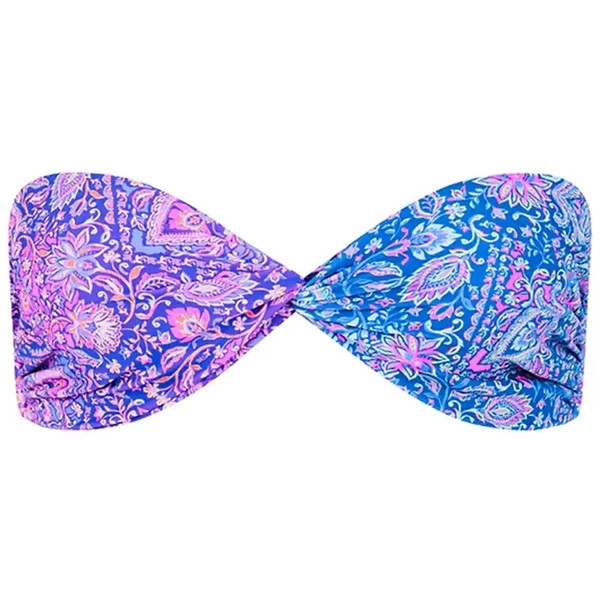 Women's Kulani Kinis Twist Bandeau Swim Bikini Top Juniors Small Lilac Moon | Scheels
