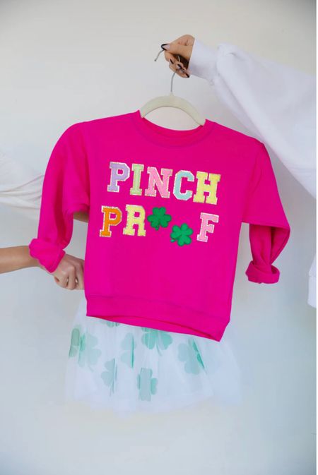 ✨St Patrick’s Kids Fashion by Judith March✨

Stay Pinch Proof this Saint Patrick's Day by wearing our "MINI KIDS PINCH PROOF PULLOVER". This hot pink pullover fits true to size and pairs perfectly with our mini kids four leaf fun tutu.

Home decor 
St Patricks Day
St Patrick’s decor
St Paddy’s 
St Patty’s Day
Happy St Shamrock Day
Happy Shamrocks 
St Patrick’s Day decor
Holiday decor
Bar decor
Bar essentials 
St Patrick’s party
Shamrocks party
St Patrick’s Day essentials 
St Patricks party ideas 
St Patrick’s birthday party ideas
St Patrick’s Day gift guide 
Backyard entertainment 
Entertaining essentials 
Party styling 
Party planning 
Party decor
Party essentials 
Kitchen essentials
St Patrick’s dessert table
St Patrick’s table setting
Housewarming gift guide 
Just because gift
St Patrick’s Day outfits inspo
Family photo session outfit ideas
Kids fashion 
Gifts for Her
Gifts for kids
Gifts for family
St Patrick’s fashion
Party backdrop ideas
Janie and Jack outfit ideas
Shop small
Lucky me
Lucky Charm
Kiss me I’m Irish 
Green clover 
Leprechaun 
Pot of gold
Shenanigans 
Winter outfits
St Patrick’s Day gift baskets
Party pennant flags
Dessert table decor
Gift tags
Acrylic custom tag
Shamrock confetti 
Party favors
Felt garland 
Pottery Barn Kids
Nursery decor
Kids bedroom decor 
Playroom decor
Bachelorette party decor
Bridal shower decor 
Lucky sign
Spring sign
St Patrick’s sign
Clover sign
St Patrick’s women appeal 
St paddy’s women sweatshirt 
Judith March outfits
Green pullover
Sequin miniskirt 
Green skirt
Pinch proof pullover 
Pink sequin skirt
Kids tutu 
Gifts for her
Gifts for him
Gifts for kids

#LTKGifts 
#LTKRefresh 
#LTKHoliday #LTKFashion
#liketkit #LTKWomens #LTKBeMine 
#LTKGiftGuide #LTKbump #LTKbaby #LTKhome #LTKstyletip #LTKunder50 #LTKunder100 #LTKsalealert

#LTKSeasonal #LTKkids #LTKfamily