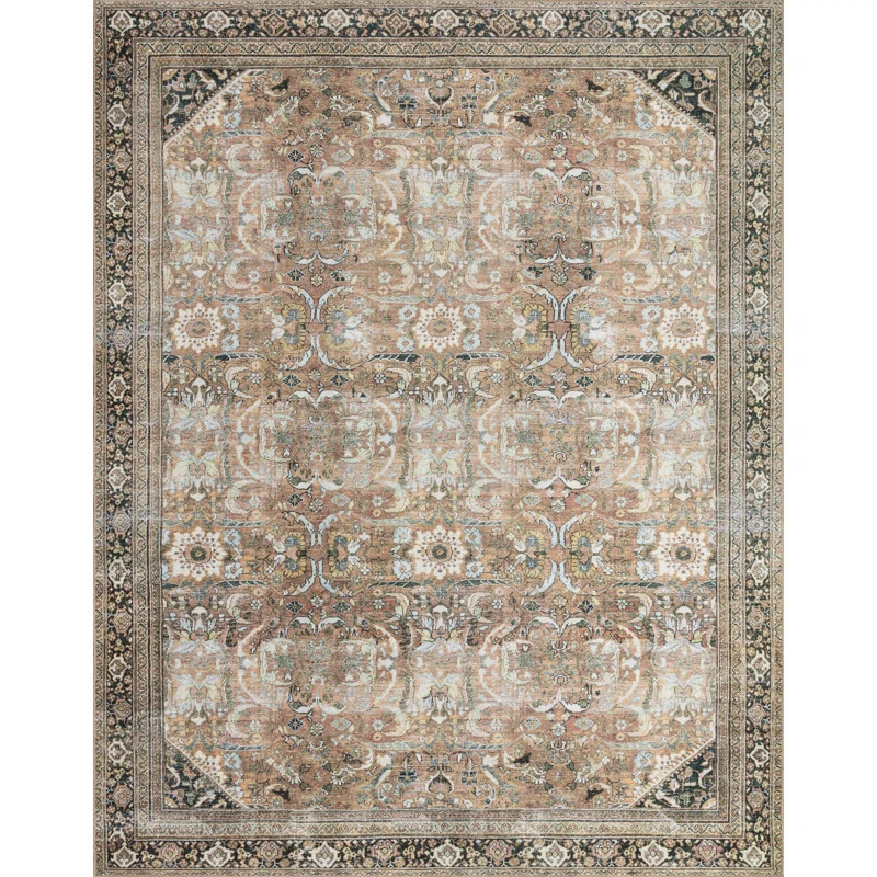 Bungalow Rose Vache Oriental Orange/Beige Area Rug & Reviews | Wayfair | Wayfair North America