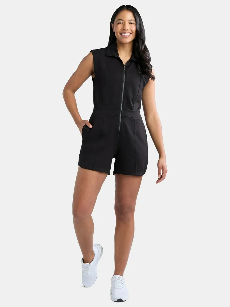 Avia Women's and Women's Plus Knit Romper, Sizes XS-4X | Walmart (US)
