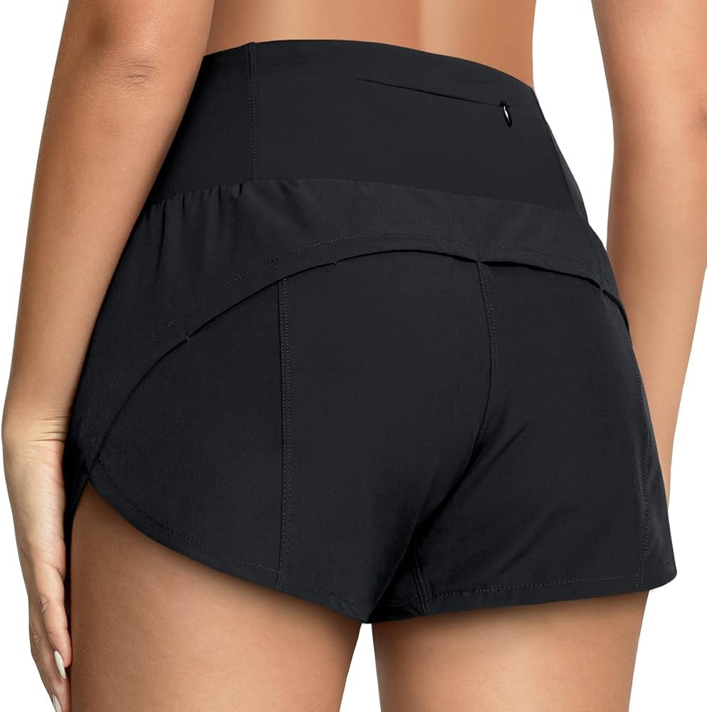 GYM RAINBOW Womens High Waisted Athletic Shorts Lightweight Quick Dry Workout Gym Running Shorts wit | Amazon (US)