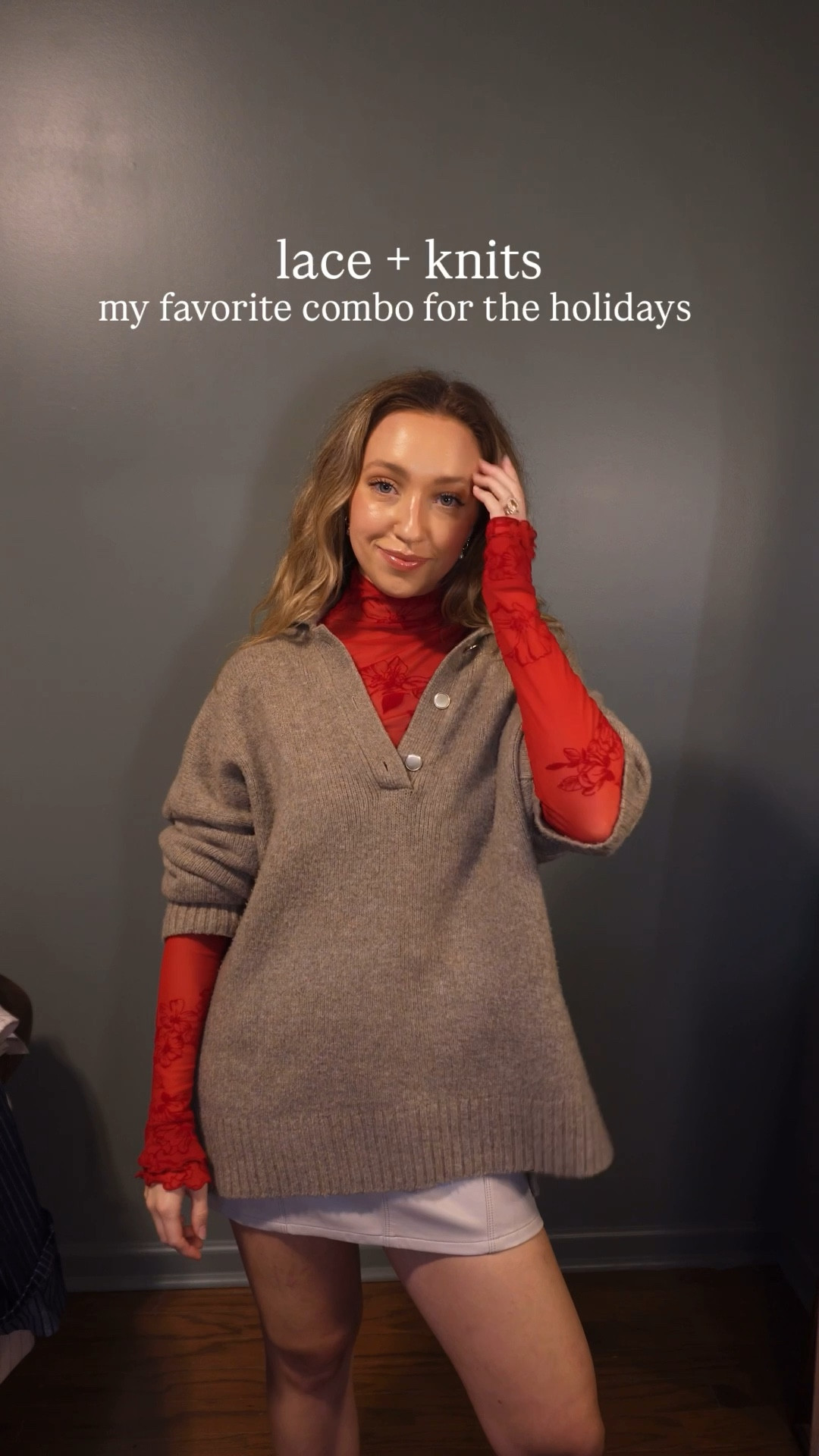 main course: sweater with a side of lace 

happy Thanksgiving all, I’m so thankful to be on this styling journey together ✨🦃 

#LTKSeasonal #LTKootd #LTKHoliday