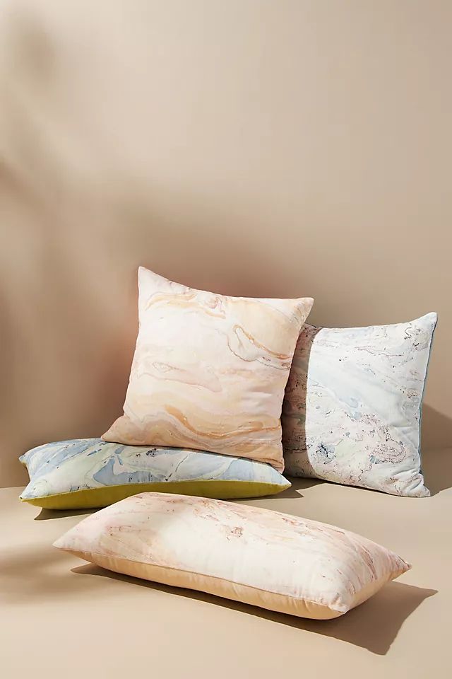Marbled Zooey Pillow | Anthropologie (US)