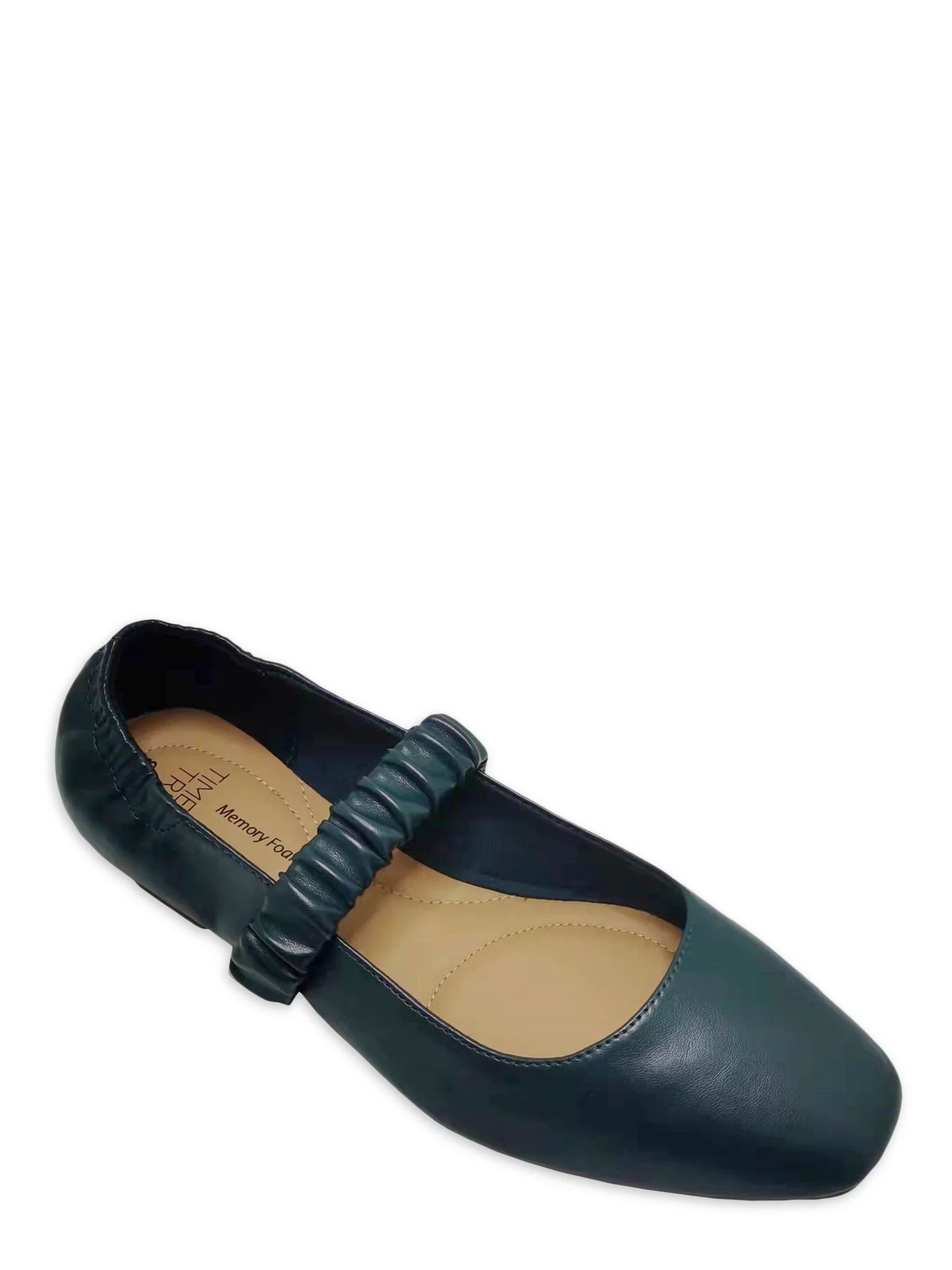 Time and Tru Women's Ruched MaryJanes | Walmart (US)