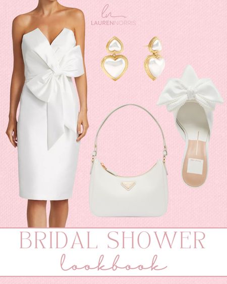 Elegant and classy bridal shower dress with bow heels and accessories 👰🏼‍♀️🤍

#LTKShoeCrush #LTKWedding