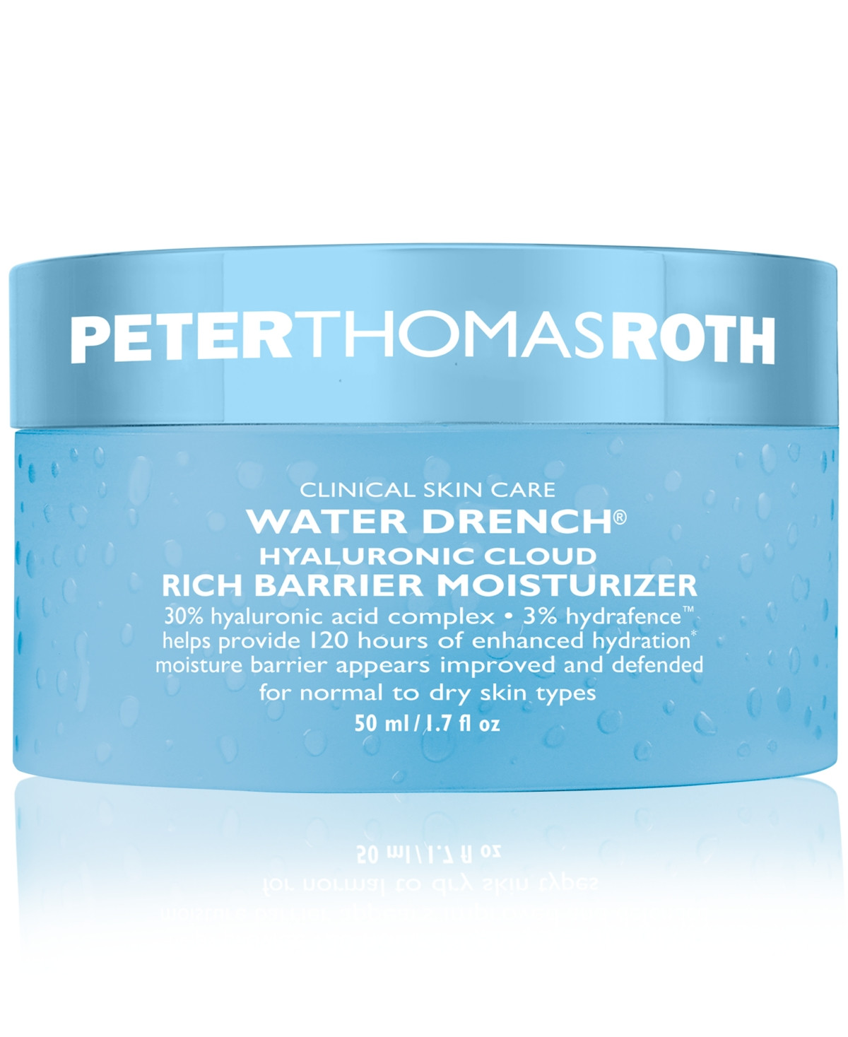 Peter Thomas Roth Water Drench Hyaluronic Cloud Rich Barrier Moisturizer, 1.7oz | Macy's