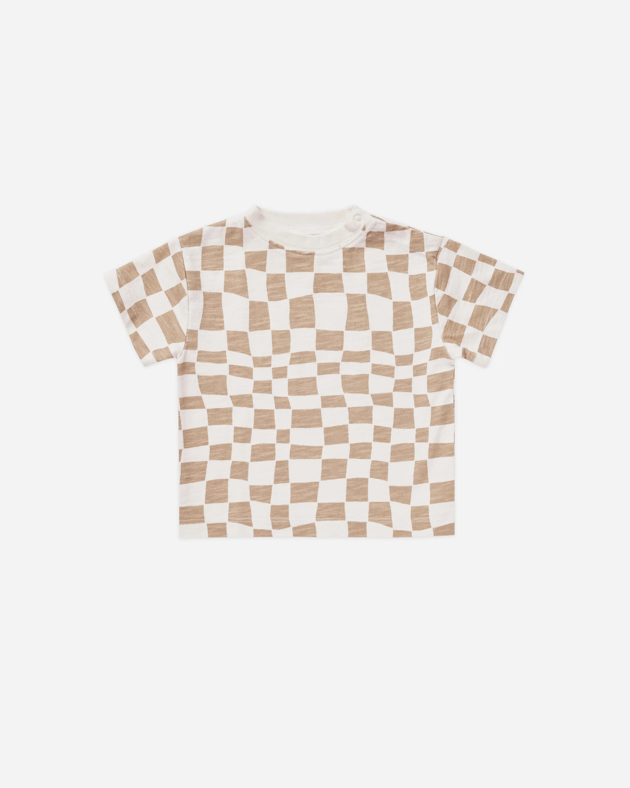 Relaxed Tee || Sand Check | Rylee + Cru
