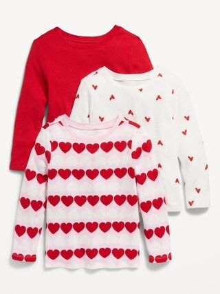 3-Pack Unisex Long-Sleeve Thermal-Knit T-Shirt for Toddler | Old Navy (US)