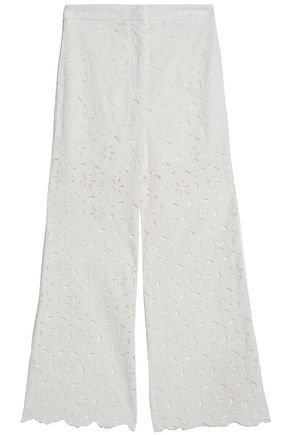 Zimmermann Woman Cotton Broderie Anglaise Culottes White Size 0 | The Outnet Global