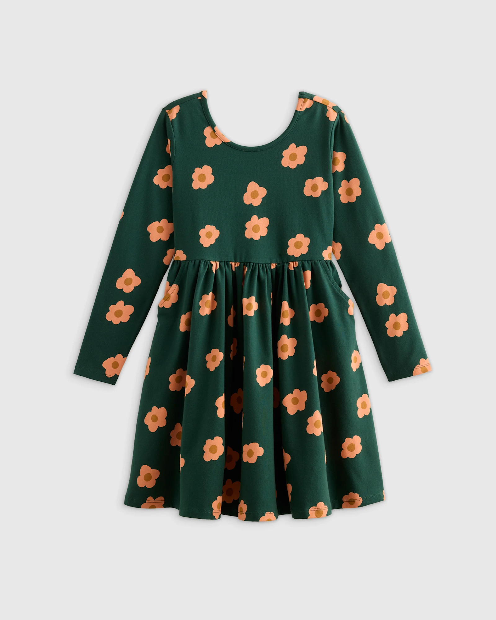 Organic Cotton Long Sleeve Skater Dress | Quince