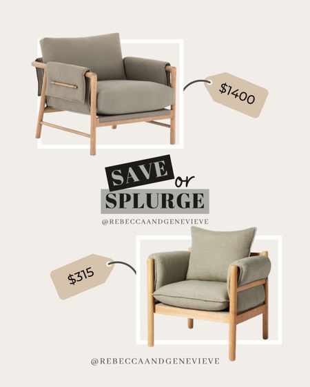 Save or splurge? 💸
-
Accent chair. Home decor. Furniture decor. Dupes. Home dupes. Save vs splurge. Living room decor. Target chair. 

#LTKhome #LTKsalealert #LTKFind