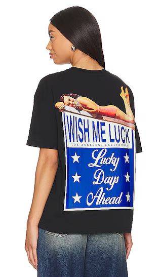 Lucky Days Ahead T-Shirt in Black | Revolve Clothing (Global)