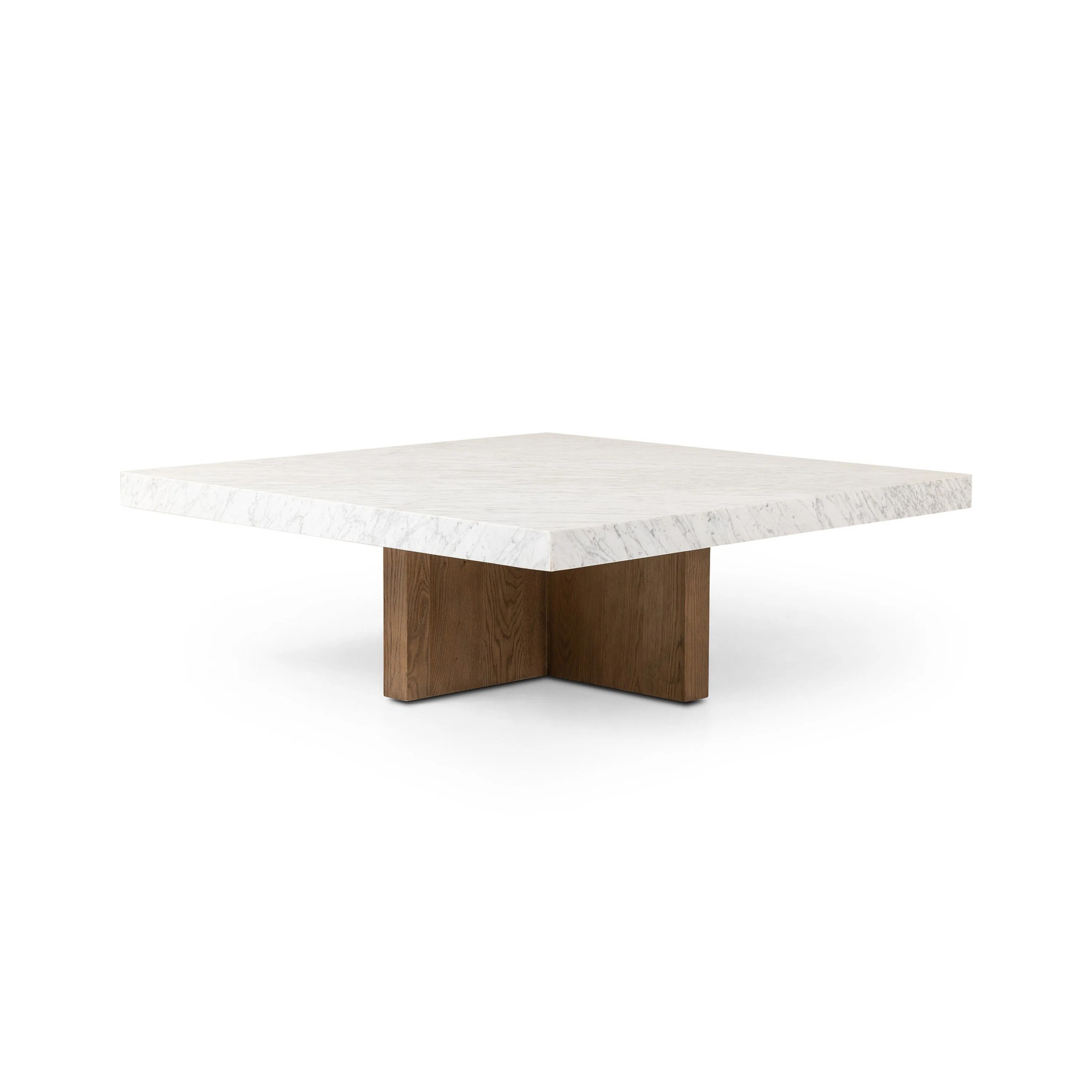 Orren Ellis Mahendra Square Coffee Table-White Carrara Marble | Wayfair | Wayfair North America